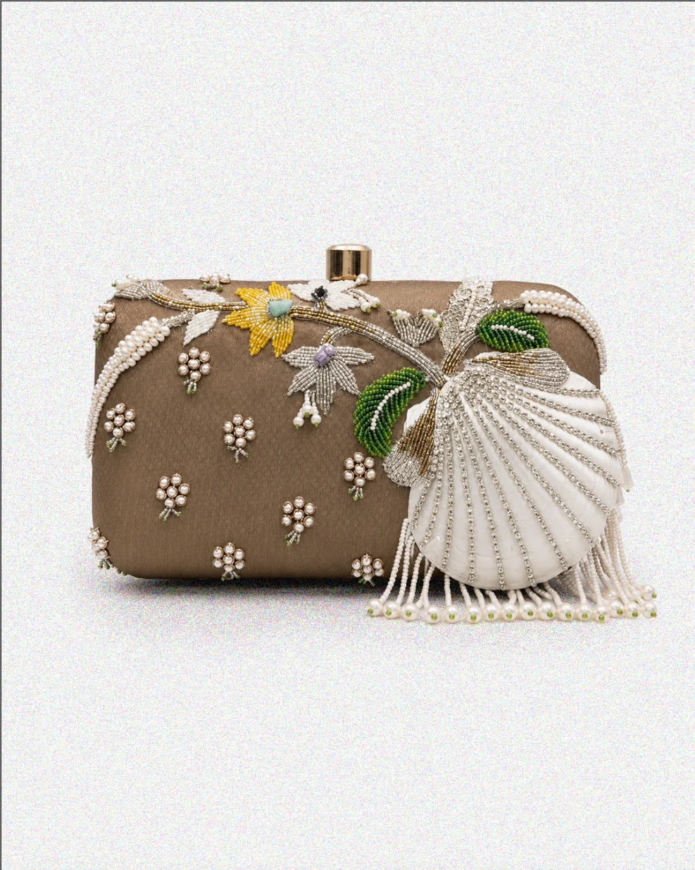 The Baqsa Shell Stone Clutch - Image 4