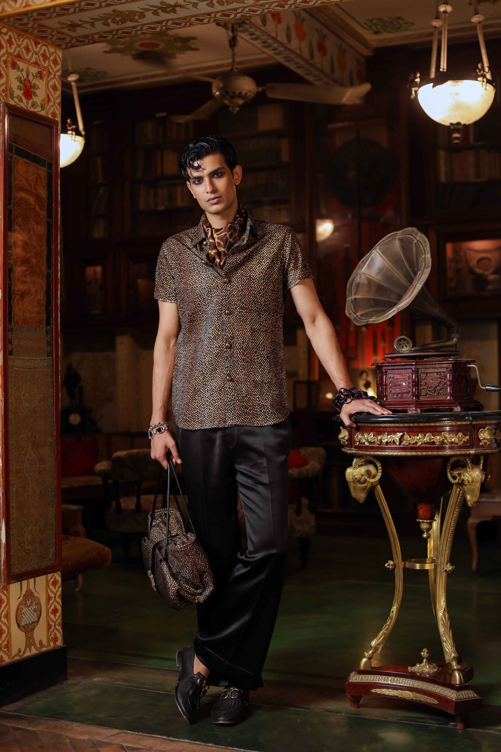 The vintage leopard-snake set