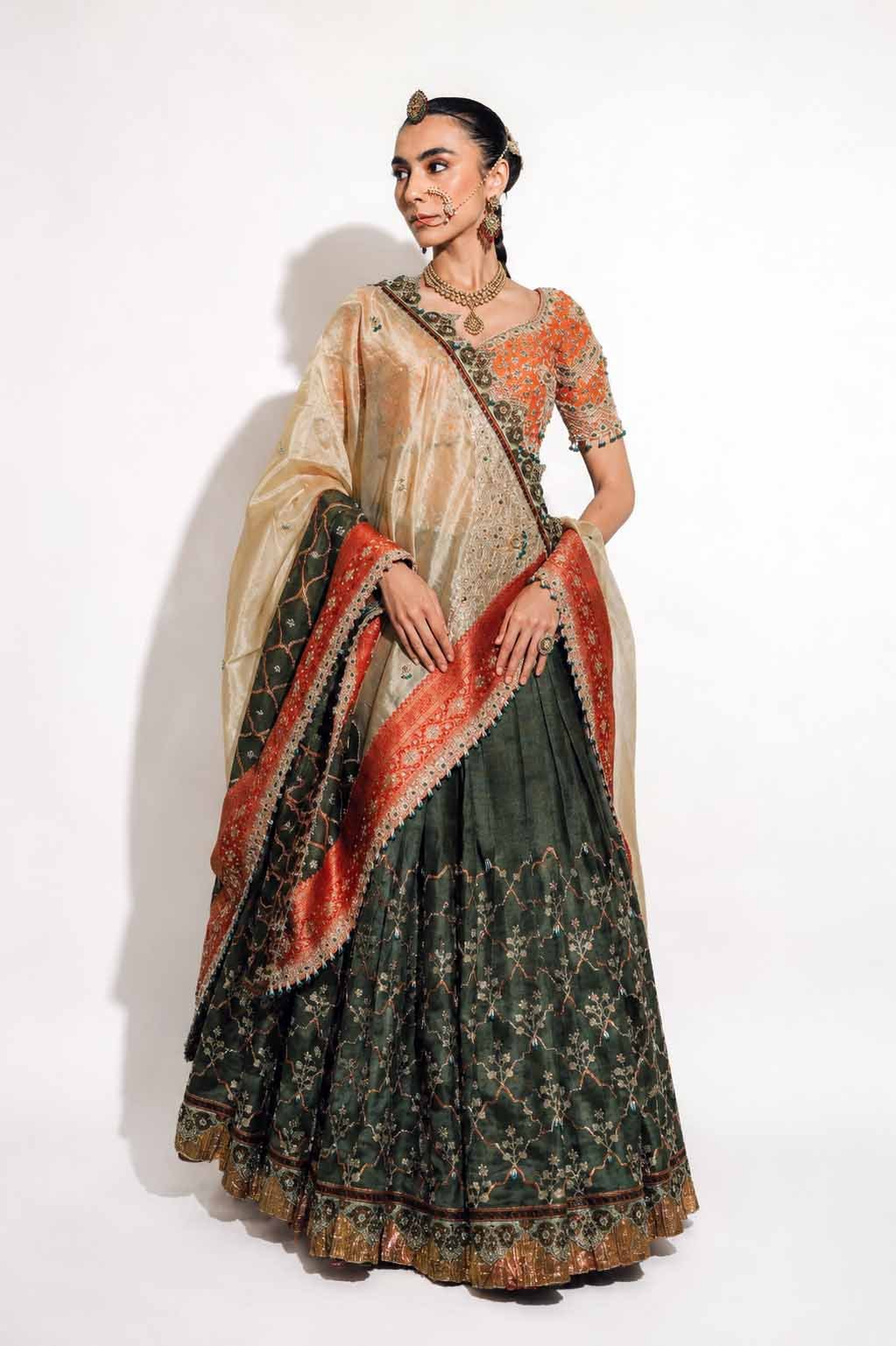 The Baqsa Rajputana Array Lehenga