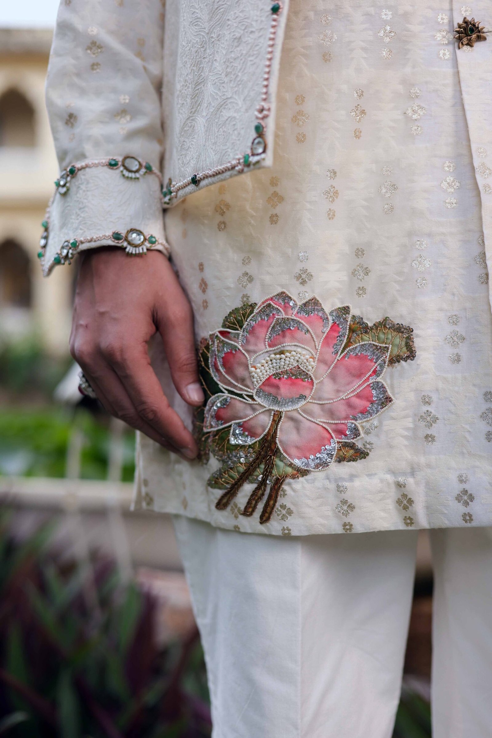 The pichwai sherwani - Image 6