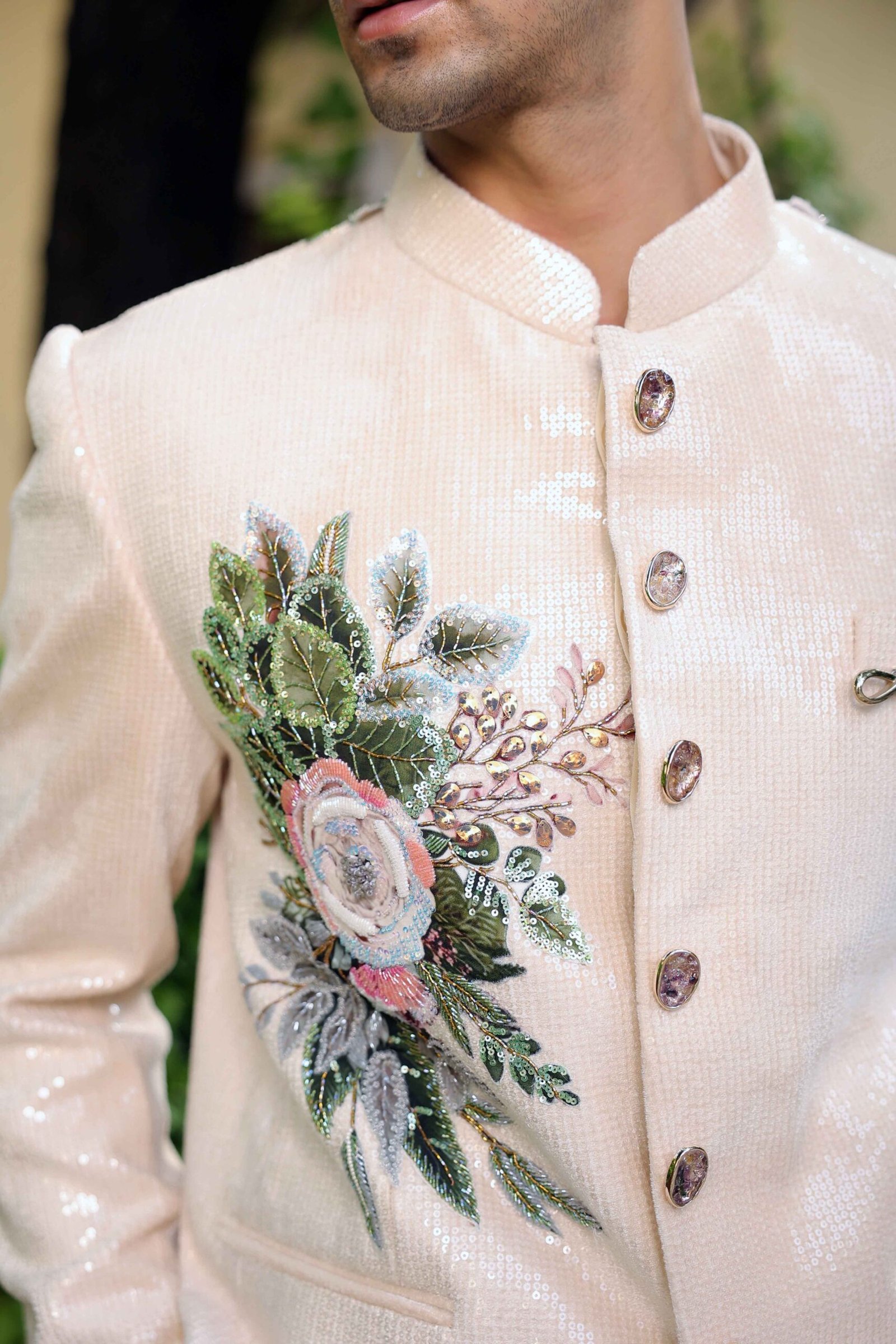 The applique sequins floral set - Image 4