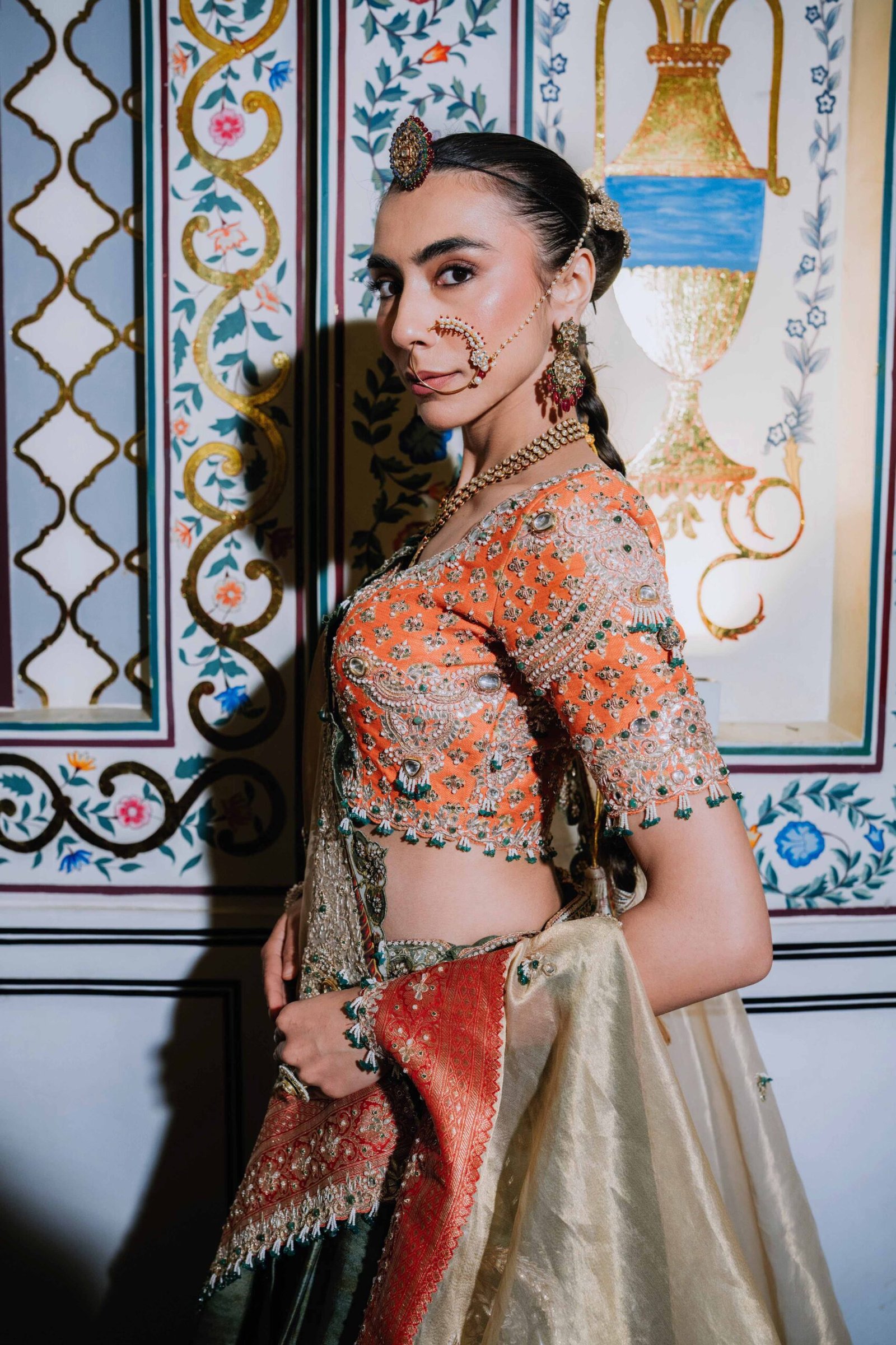 The Baqsa Rajputana Array Lehenga - Image 2