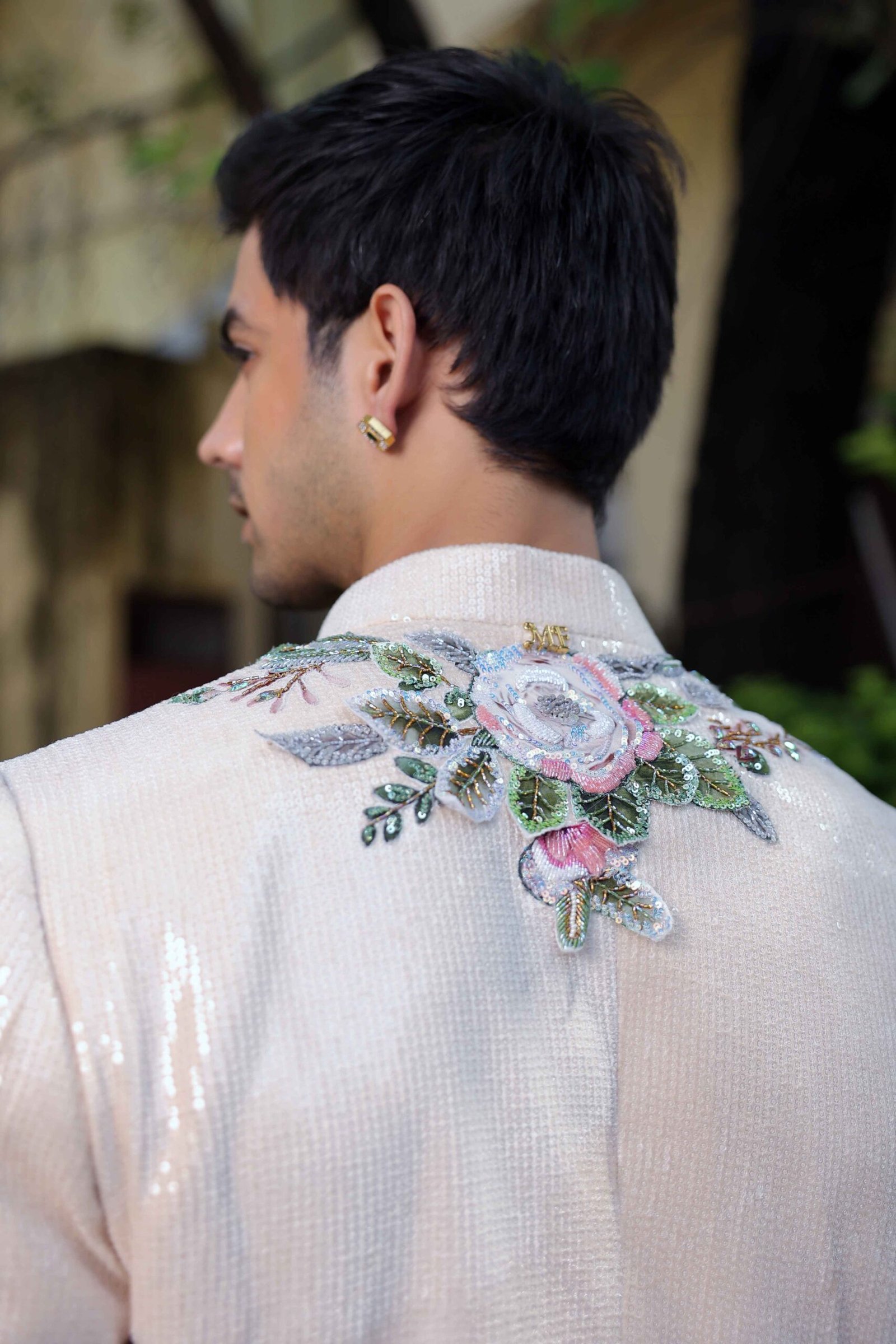 The applique sequins floral set - Image 2